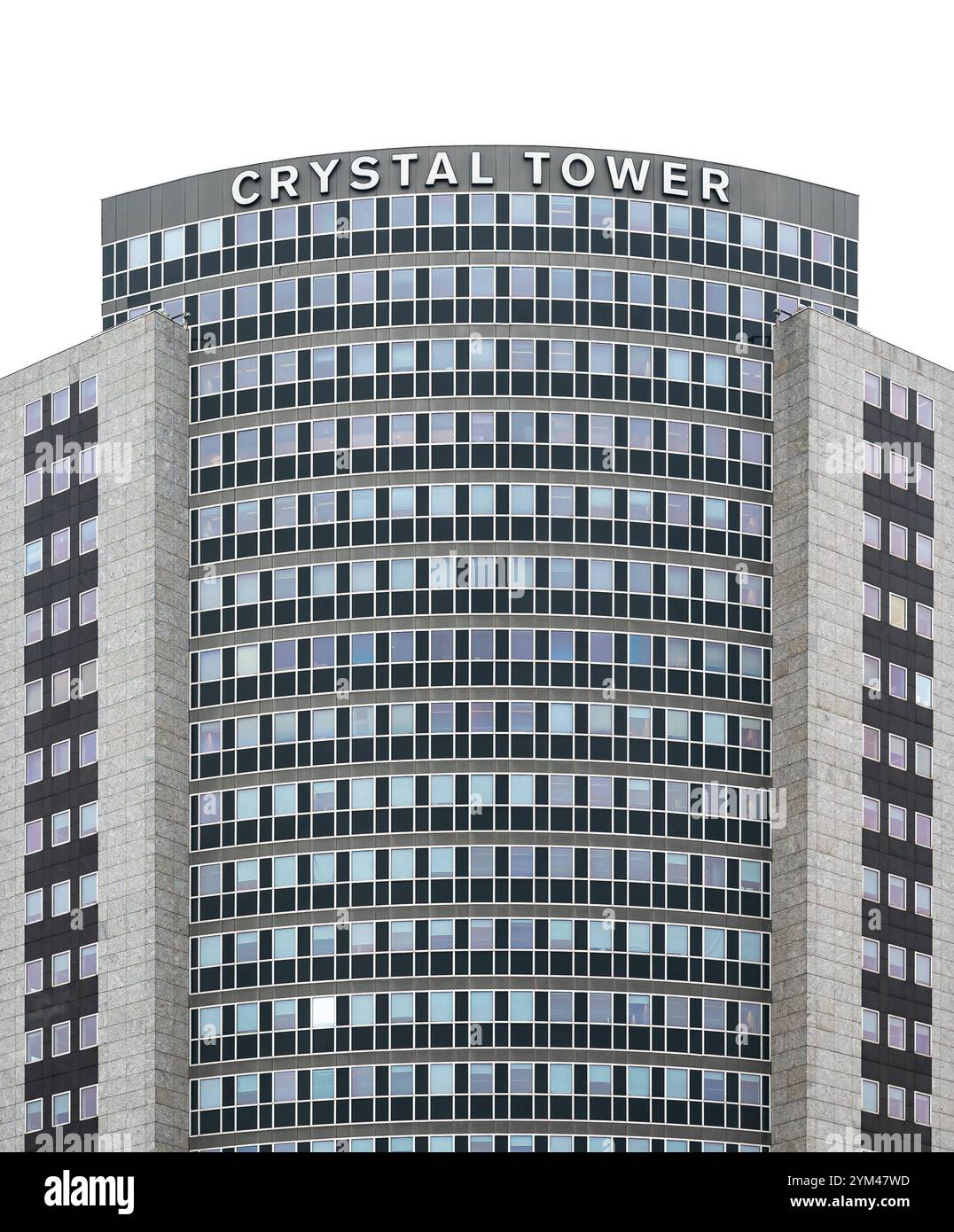 The Crystal Tower ein modernes Bürogebäude im Geschäftsviertel von Amsterdam, Niederlande, 15. November 2024 Stockfoto