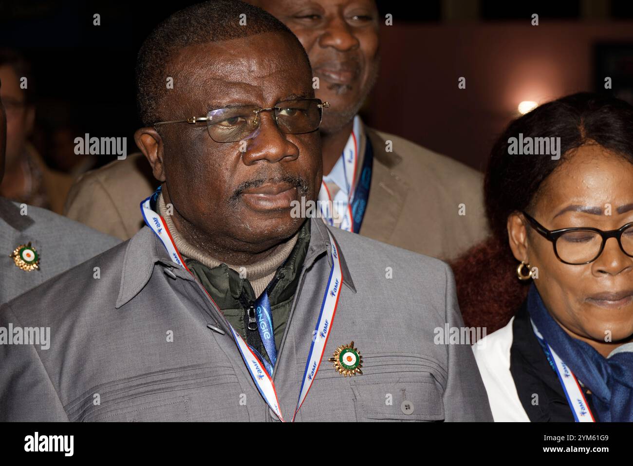 Paris, Frankreich. November 2024. Elidje Angora besucht am 20. November 2024 die Bürgermeistermesse in Paris. Quelle: Bernard Menigault/Alamy Live News Stockfoto