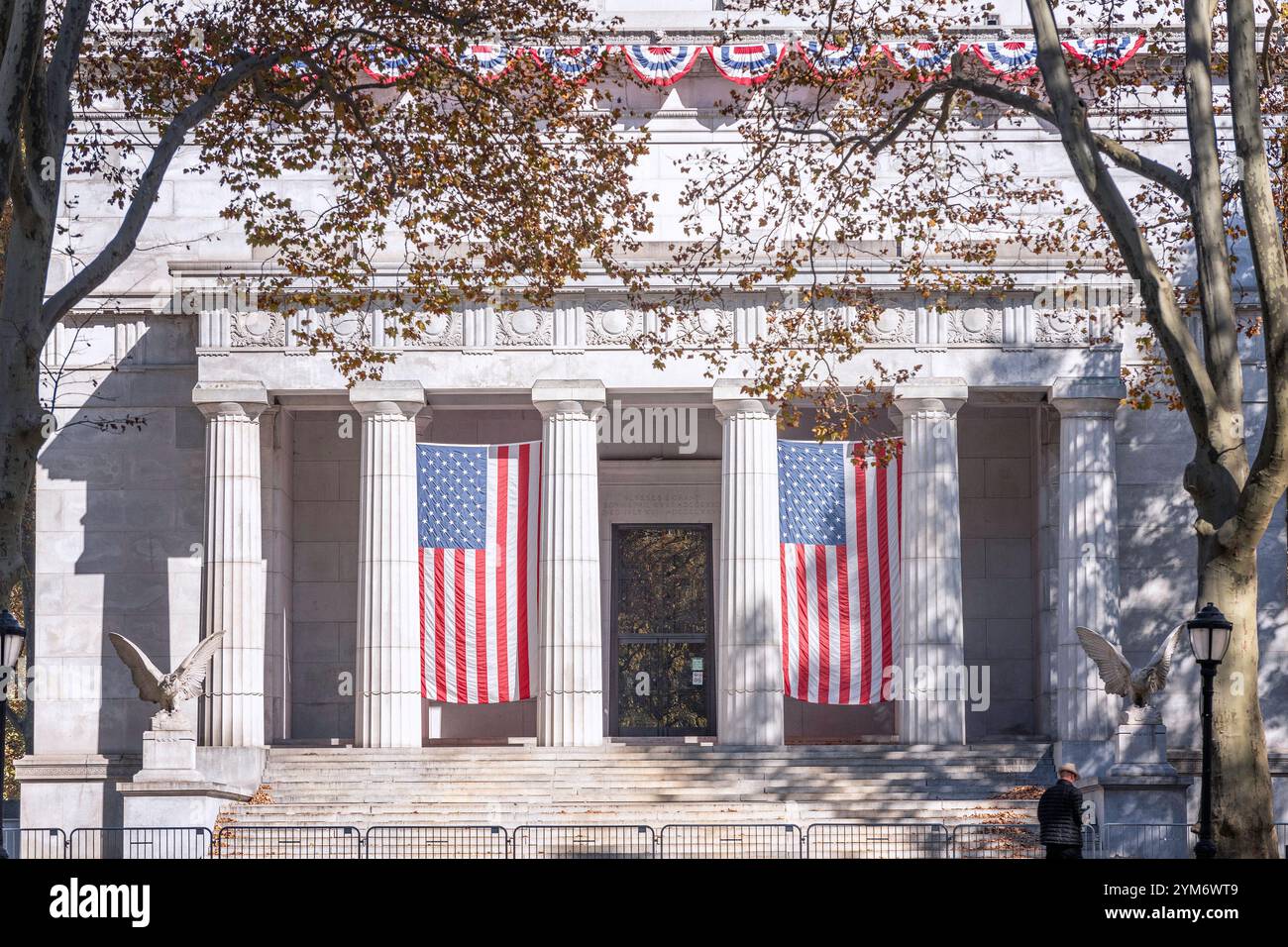 New York, New York, USA – 28. Oktober 2024: Außenfassade des General Grant National Memorial auf der Upper West Side von Manhattan in New York, New York, USA. Stockfoto