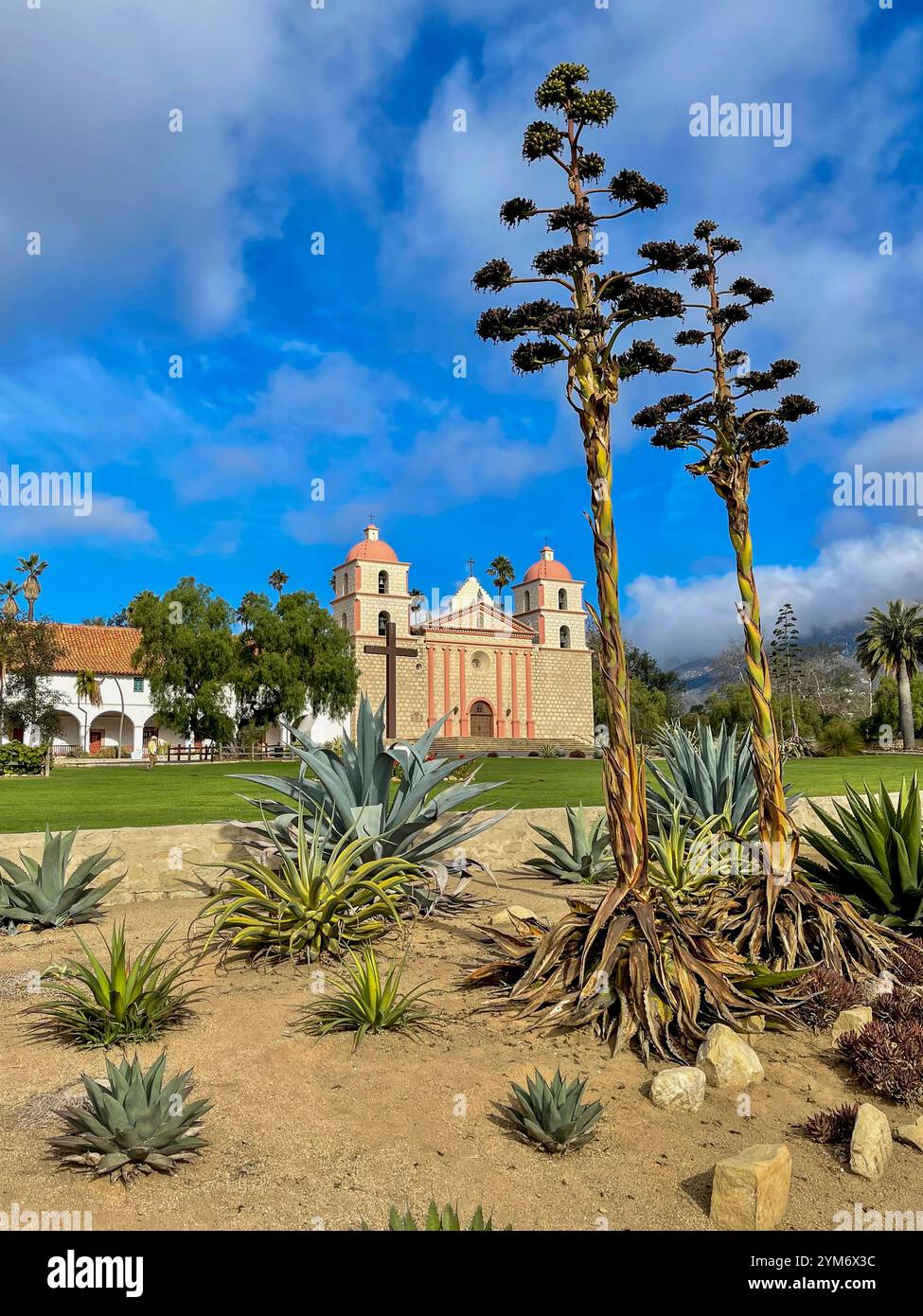 Mission Santa Barbara Spanische Mission in Santa Barbara, Kalifornien Stockfoto
