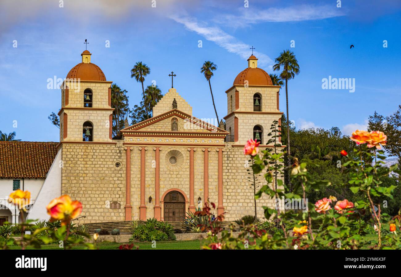 Mission Santa Barbara Spanische Mission in Santa Barbara, Kalifornien Stockfoto