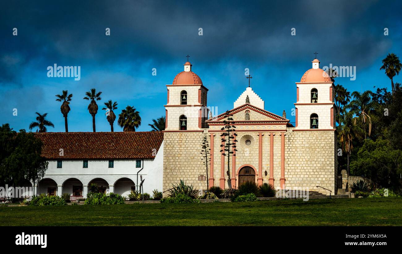 Mission Santa Barbara Spanische Mission in Santa Barbara, Kalifornien Stockfoto
