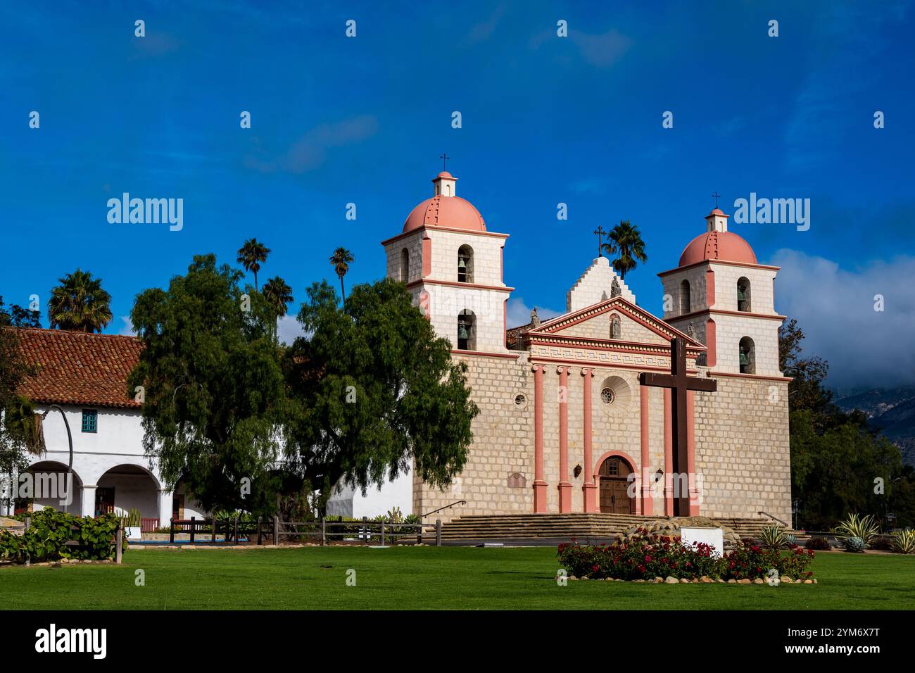 Mission Santa Barbara Spanische Mission in Santa Barbara, Kalifornien Stockfoto