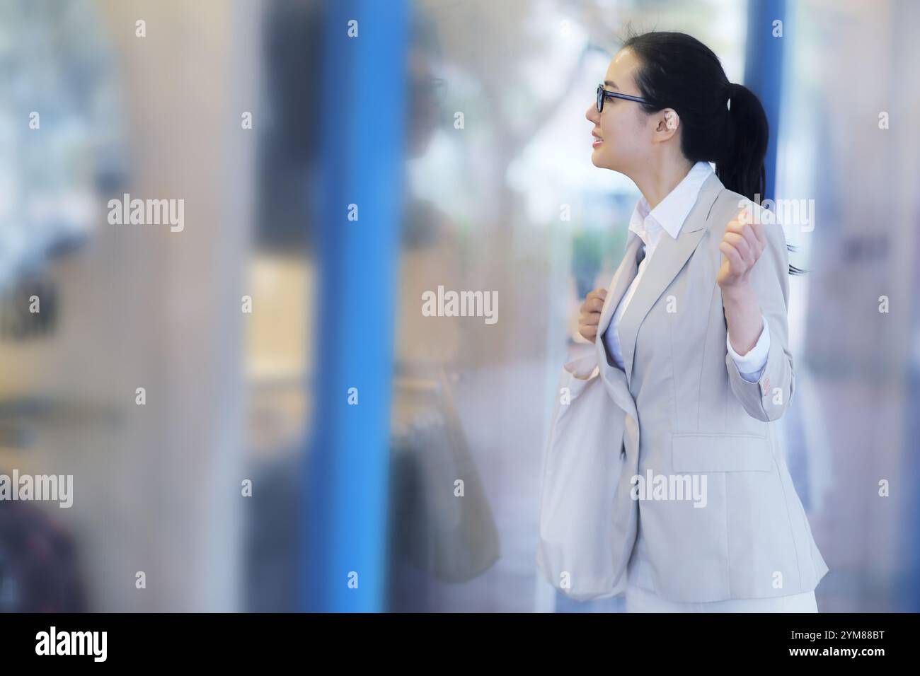 Frau shopping Stockfoto