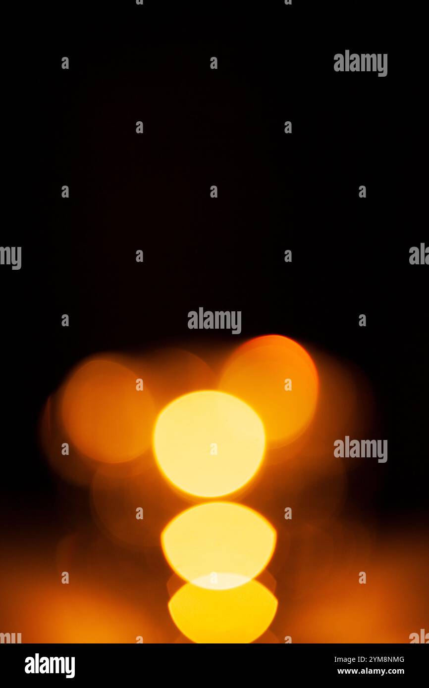 Licht mit Lichtern Stockfoto