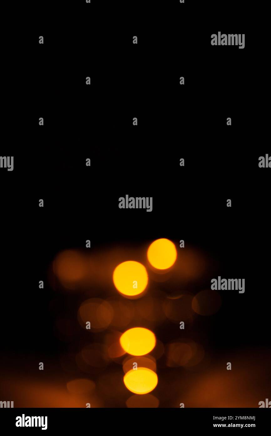 Licht mit Lichtern Stockfoto