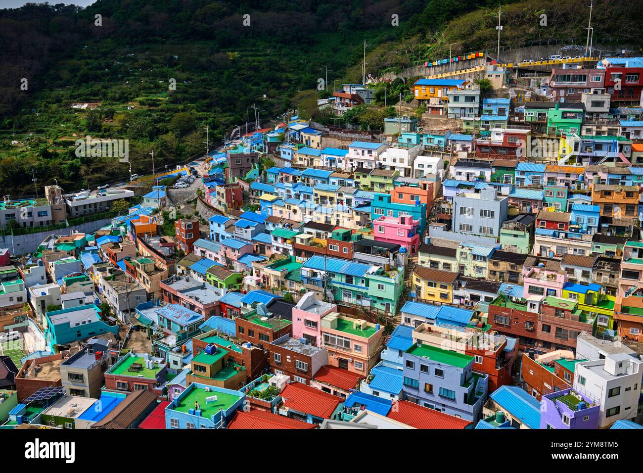 September 2024, Gamcheon Culture Village in Busan, Südkorea Stockfoto