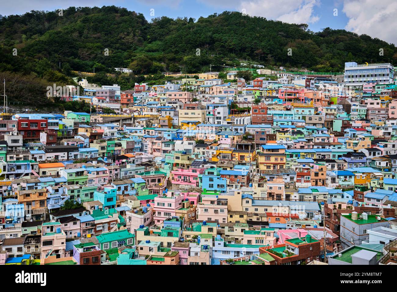 September 2024, Gamcheon Culture Village in Busan, Südkorea Stockfoto