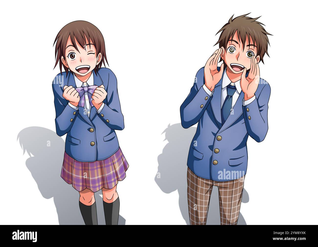 Männliche und weibliche Studenten schicken Ale Stockfoto