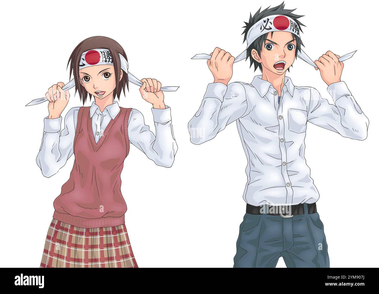 Männliche und weibliche Studenten, die durch Bienenstöcke in den Geist kommen Stockfoto