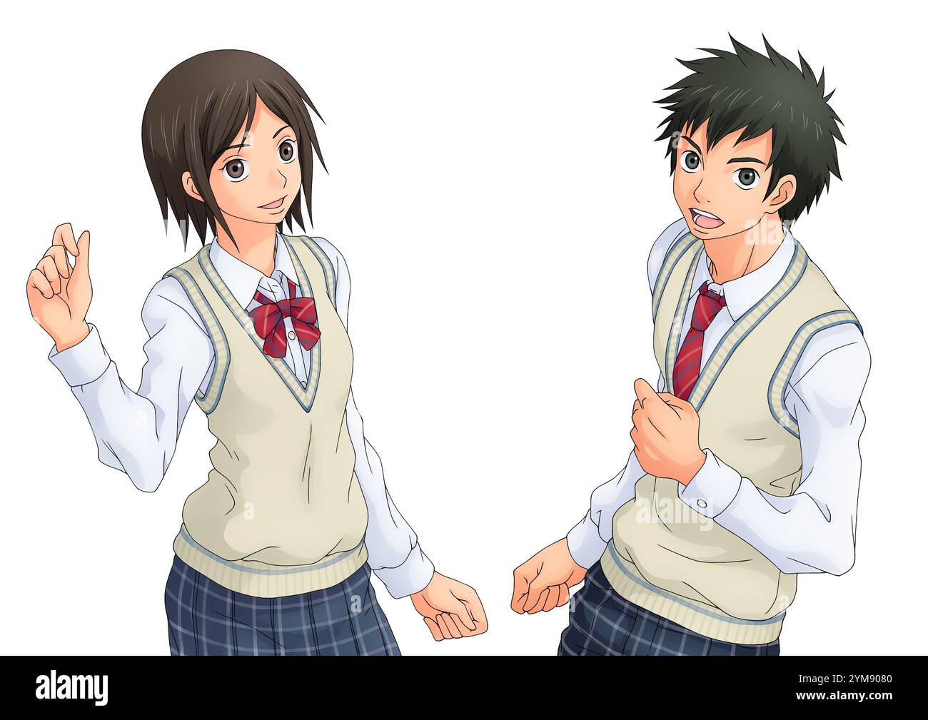 Lasst uns gemeinsam arbeiten! Studentinnen und Studentinnen Stockfoto