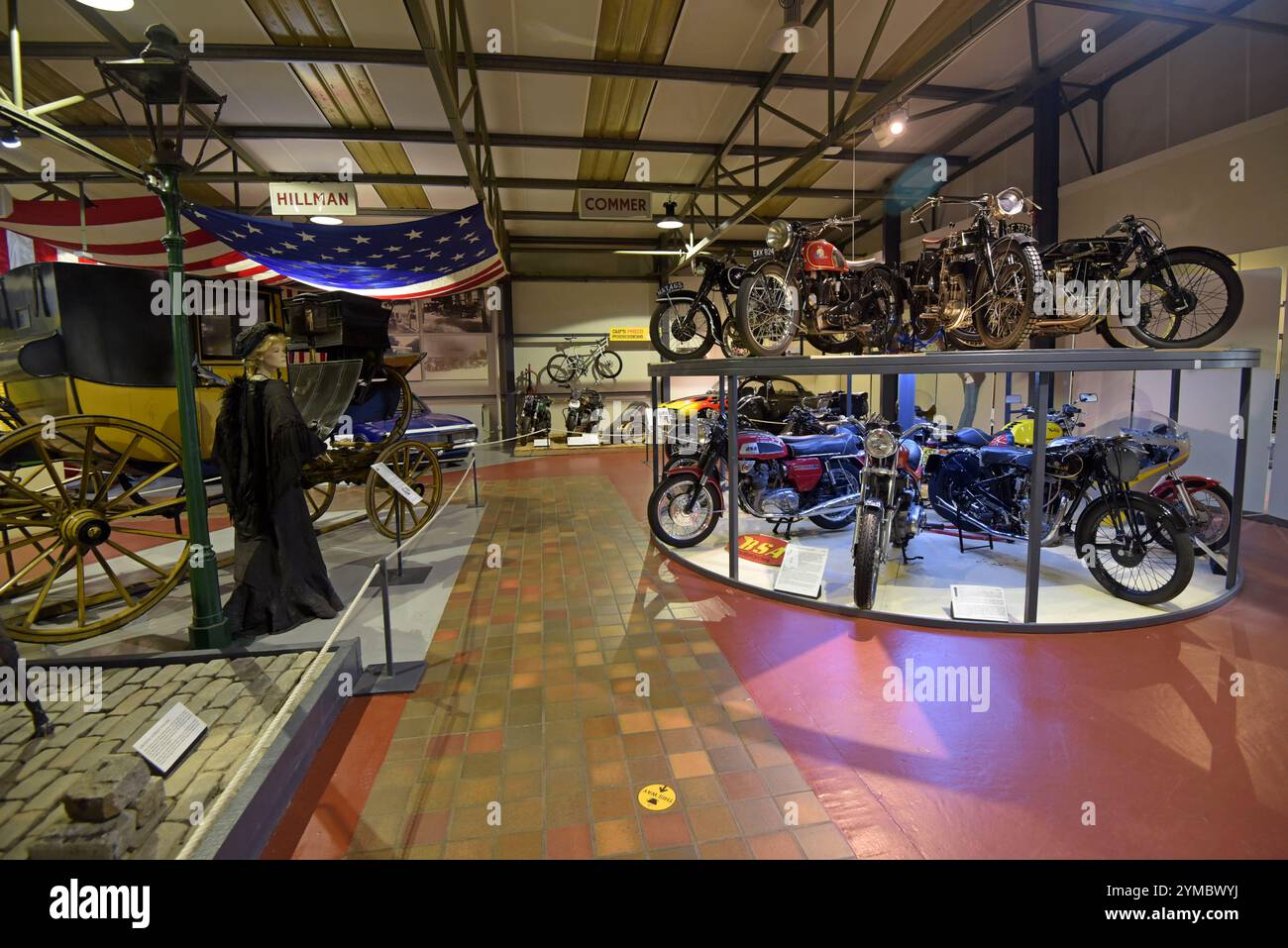 Ausstellungen im Grampian Transport Museum, Alford, Schottland, Juni 2024 Stockfoto