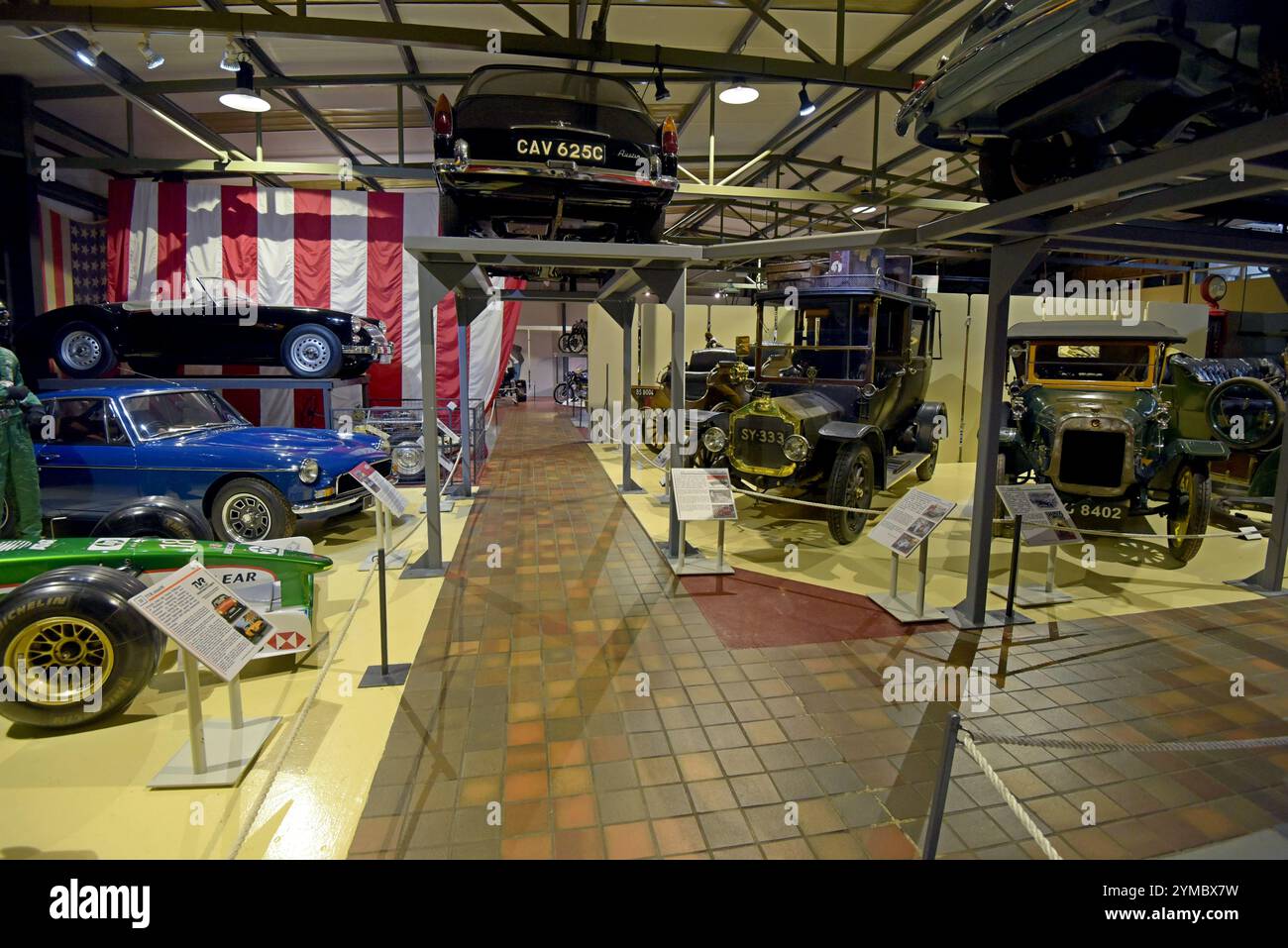 Ausstellungen im Grampian Transport Museum, Alford, Schottland, Juni 2024 Stockfoto
