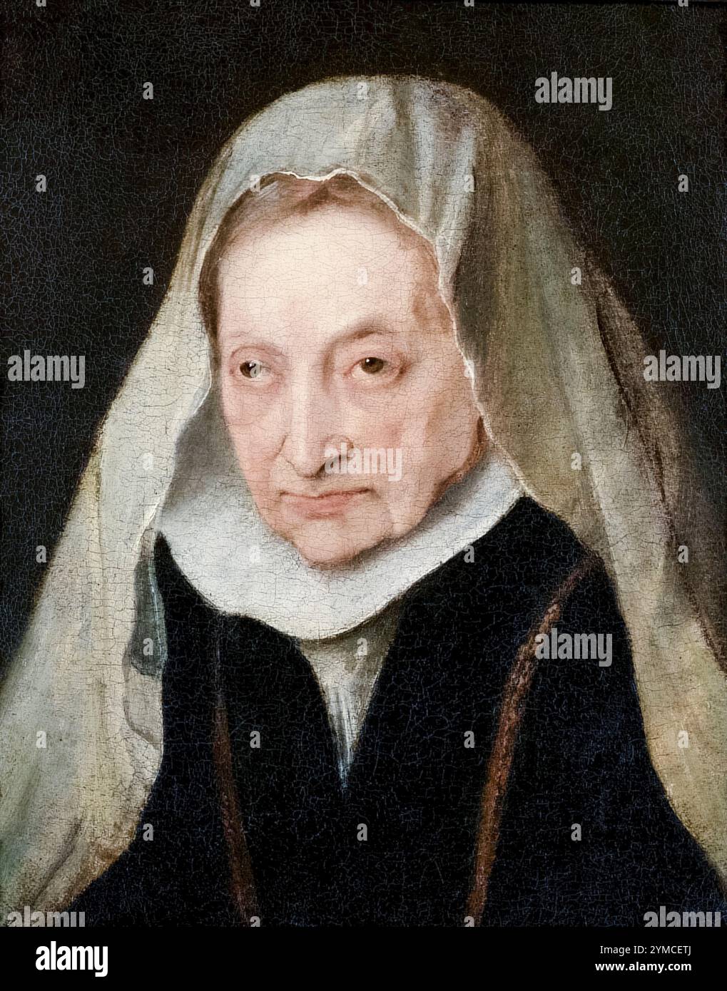 Sofonisba Anguissola (1532–1625), italienische Renaissancemalerin, Porträtmalerei in Öl auf Tafel von Sir Anthony van Dyck, 1624 Stockfoto