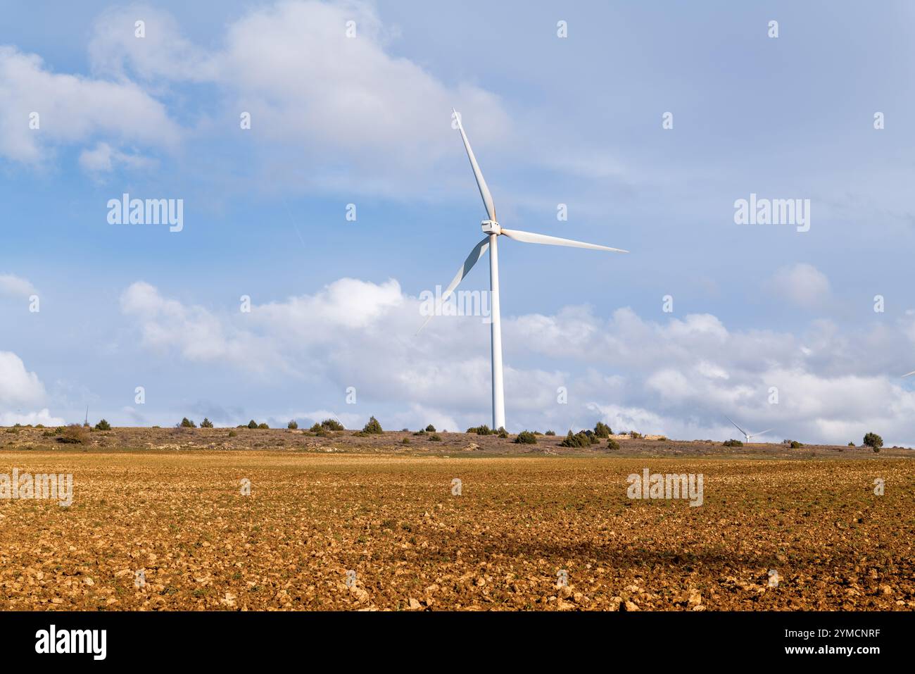 Windpark Marachón, Provinz Guadalajara Stockfoto