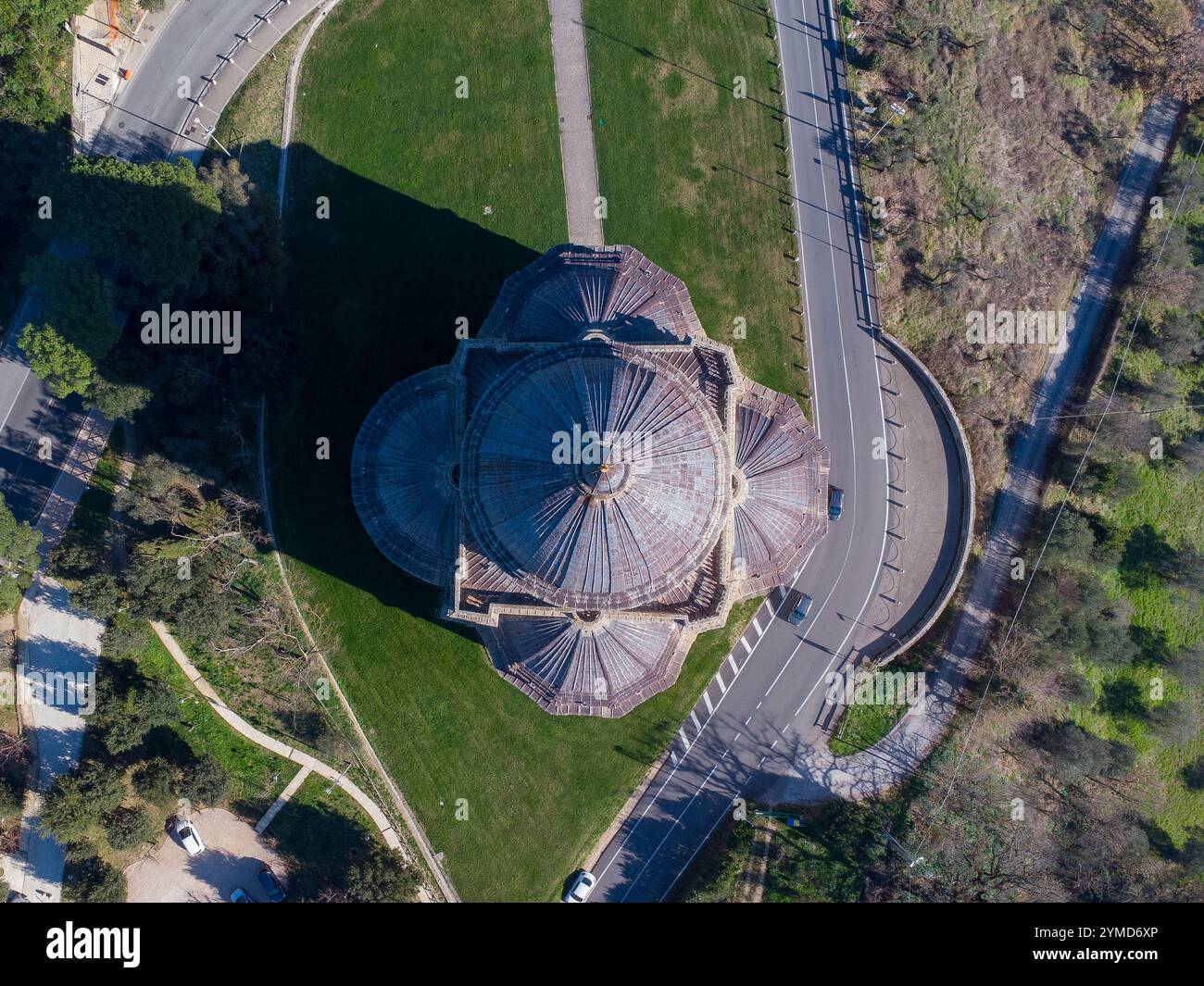 Todi (Umbrien-Provinz Perugia). Tempel von Santa Maria Della Consolazione Stockfoto