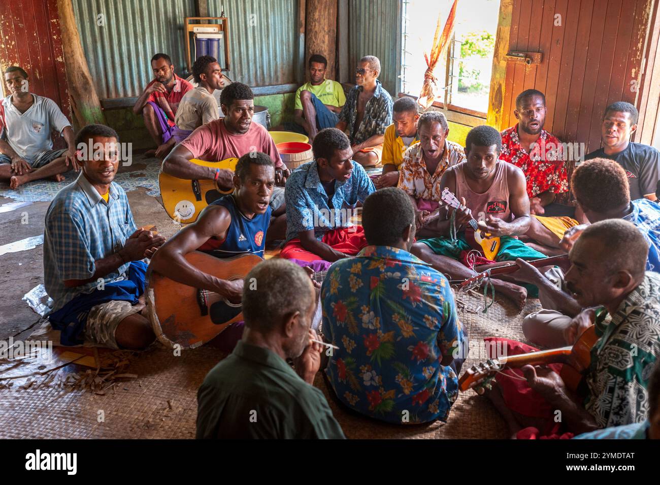 Naveyago Village, Viti Levu, Fidschi, Melanesien, Oceana Stockfoto