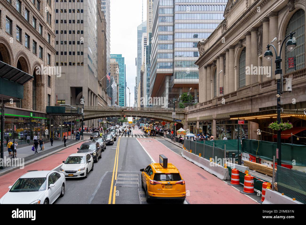 New York City, USA - 17. August 2022: Blick auf die Innenstadt von New York City, USA. Stockfoto