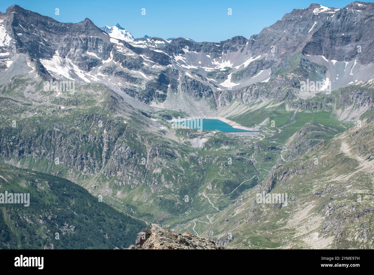 Malerische Landschaften von Gran Paradiso National Parl, Nivolet und Ceseresole reale, Italien. Stockfoto