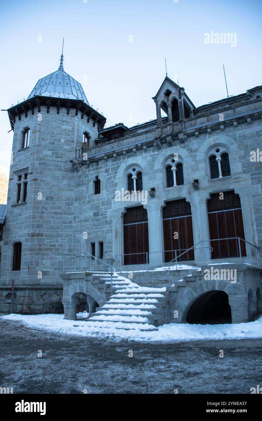 Blick auf das königliche Schloss Savoyen, Italien. Stockfoto