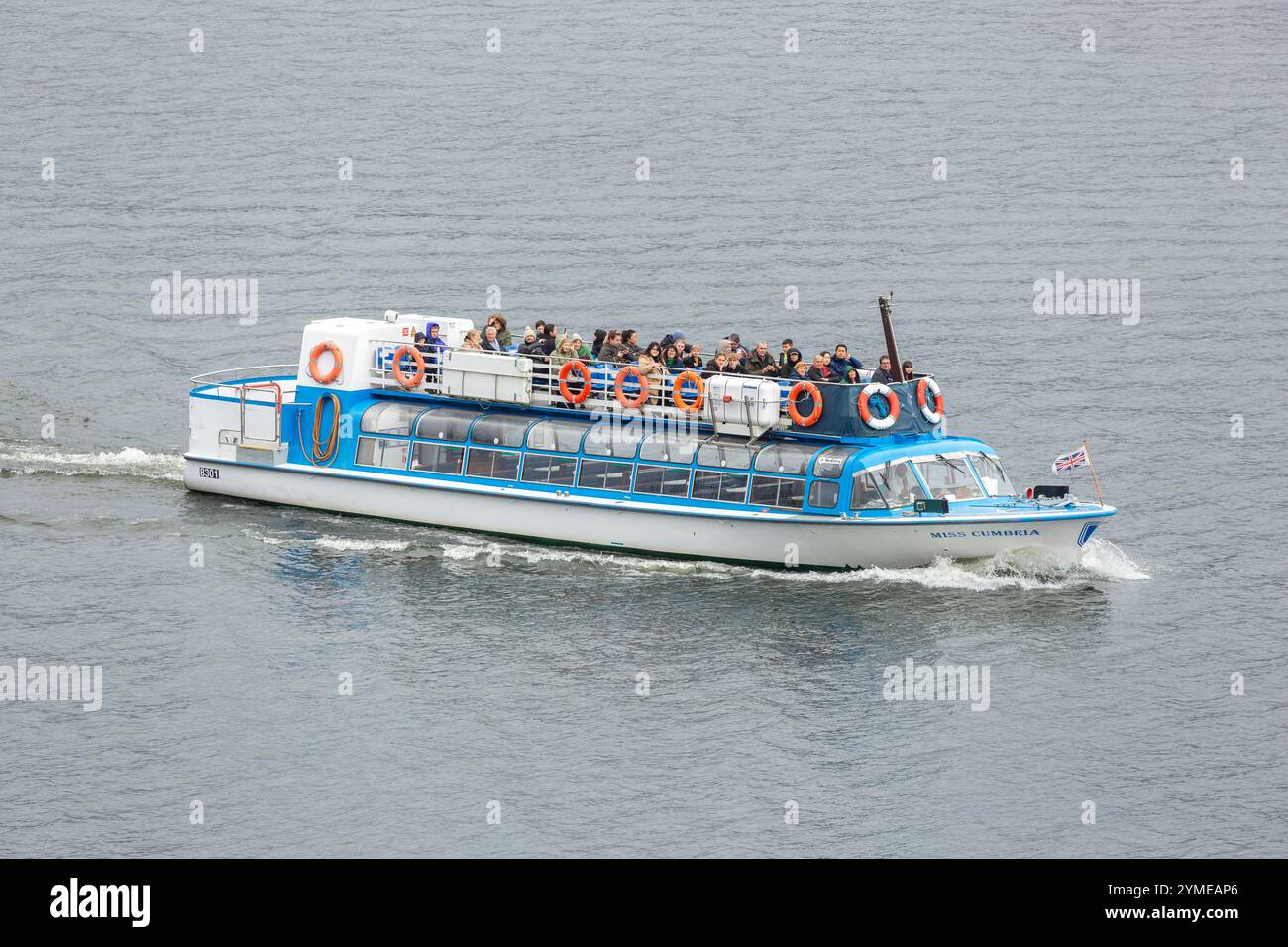 Windermere Lake Cruises 'Miss Cumbria' Boot auf Lake Windermere, Lake District, Cumbria, Großbritannien Stockfoto Windermere Lake Cruises 'Miss Cumbria' Boot auf Lake Windermere, Lake District, Cumbria, Großbritannien Stockfoto
