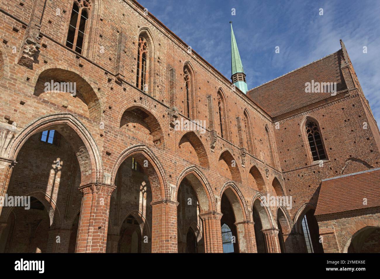 Ehemalige Zisterzienserabtei Chorin Kloster im gotischen Stil Stockfoto