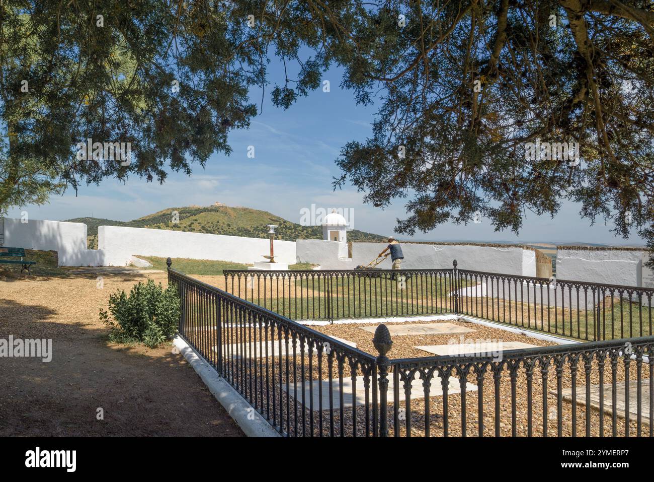 Der britische Friedhof in Elvas, Portugal, ist einer der ältesten britischen Militärfriedhöfe, die es gibt. Europa Stockfoto