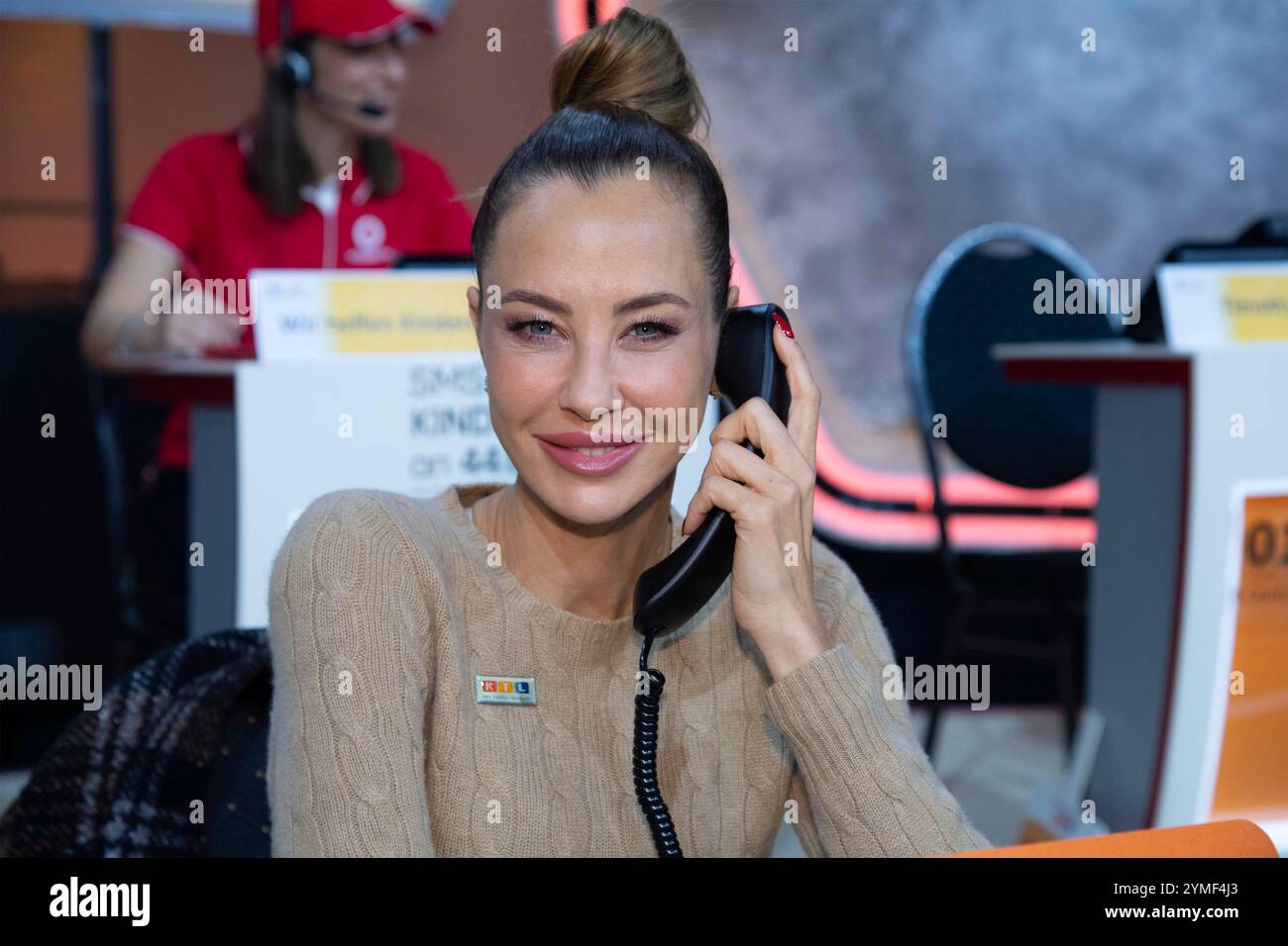 Huerth, Deutschland. November 2024. Alessandra Sandy MEYER-WOELDEN, Meyer-Wolden, Model, 29. RTL Fundraising Marathon 'We Help Children', Fernsehen, 21-22.11.2024 in Hürth, Deutschland, Credit: dpa/Alamy Live News Stockfoto