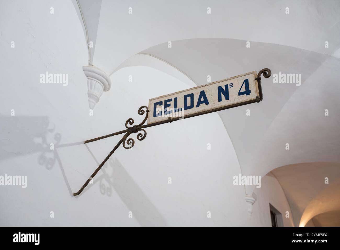 Die Frederic Chopin und George Sand Hausnummer, Valldemossa, Mallorca, Spanien. Stockfoto