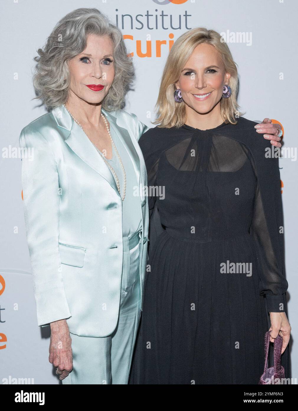 Jane Fonda und Tory Burch nehmen am 19. November 2024 an der Marie Curie Legacy Gala 2024 zu Ehren von Jane Fonda im Rainbow Room in New York Teil Stockfoto