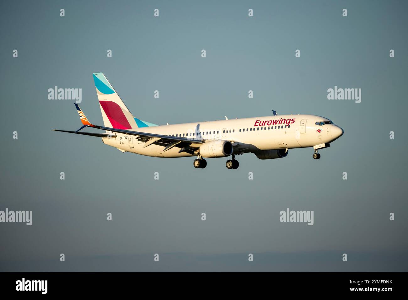 Eurowings Boeing 737-800 in Richtung Flughafen Köln-Bonn, CGN, NRW, Deutschland, Stockfoto