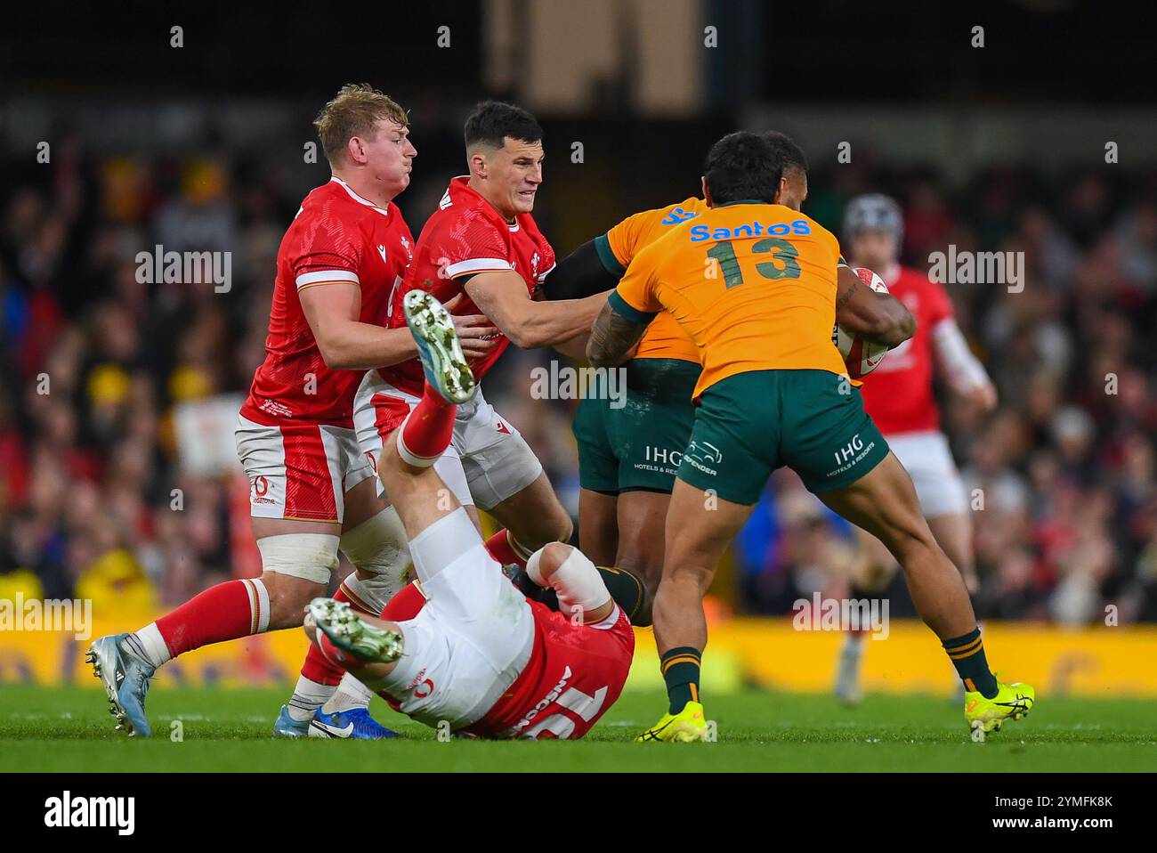 Wales gegen Australien Autumn Nations Series Principality Stadium, Cardiff 17/11/2024 Stockfoto