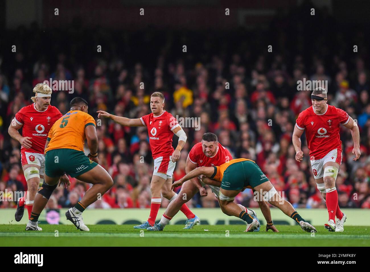 Wales gegen Australien Autumn Nations Series Principality Stadium, Cardiff 17/11/2024 Stockfoto