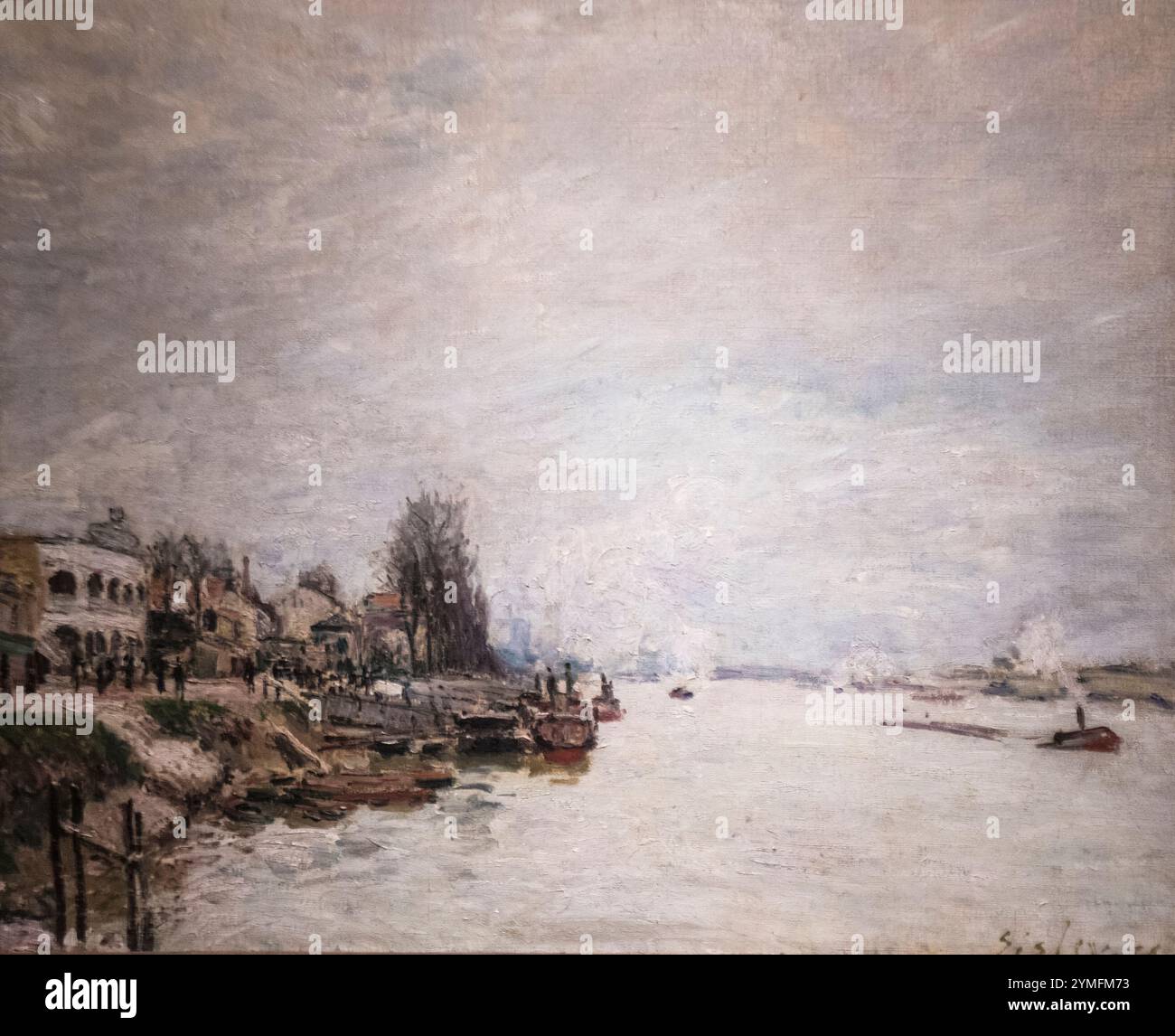 Alfred Sisley: "Point du Jour" (1878) Stockfoto