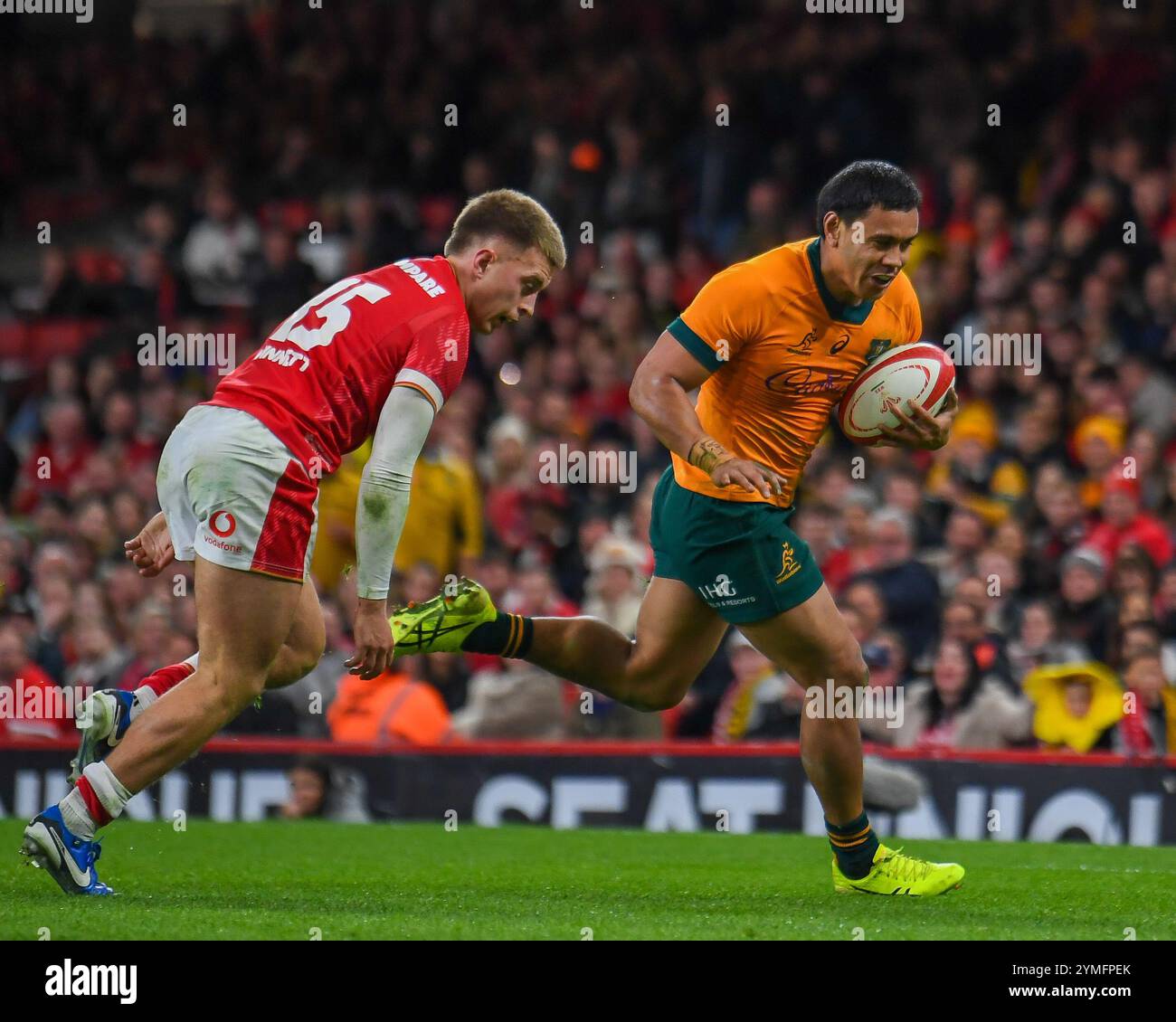 Wales gegen Australien Autumn Nations Series Principality Stadium, Cardiff 17/11/2024 Stockfoto