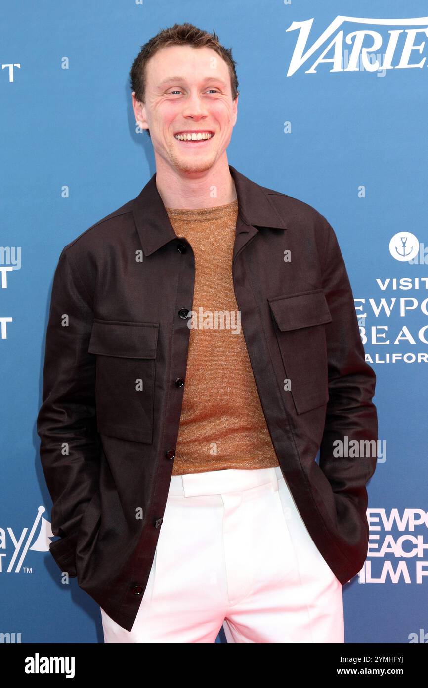 Newport Beach Film Festival Honors and Varietys 10 Actors to Watch im Balboa Bay Club am 20. Oktober 2024 in Newport Beach, KALIFORNIEN mit: George MacKay Where: Newport Beach, California, United States Wann: 20 Oct 2024 Credit: Nicky Nelson/WENN Stockfoto