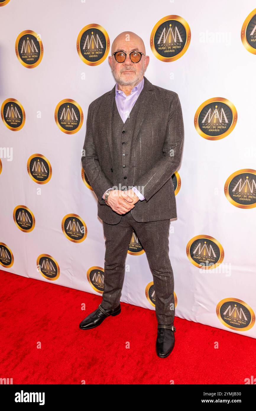 Los Angeles, USA. November 2024. Der Musiker Bernie Taupin nimmt 2024 an den Hollywood Music in Media Awards im AVALON Hollywood and Bardot, Los Angeles, CA, 20. November 2024 Teil Stockfoto