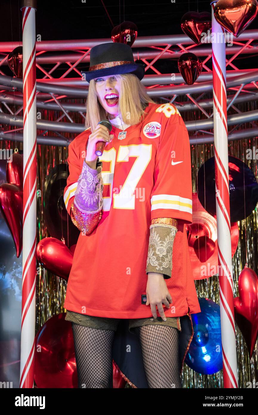 Wachskulptur von Taylor Swift in Movieland am Cliffton Hill in Niagara Falls, Ontario, Kanada Stockfoto