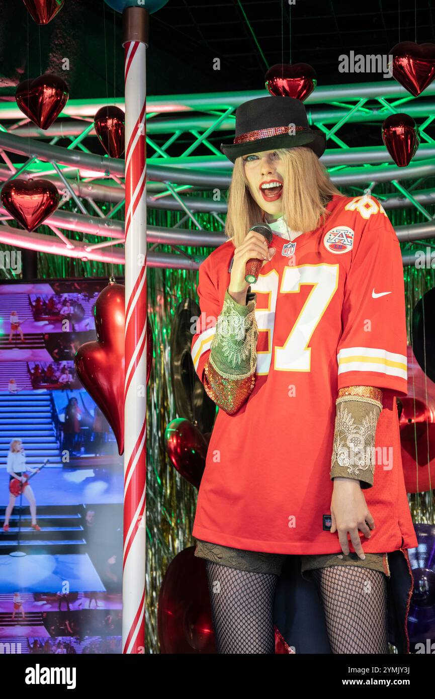 Wachskulptur von Taylor Swift in Movieland am Cliffton Hill in Niagara Falls, Ontario, Kanada Stockfoto