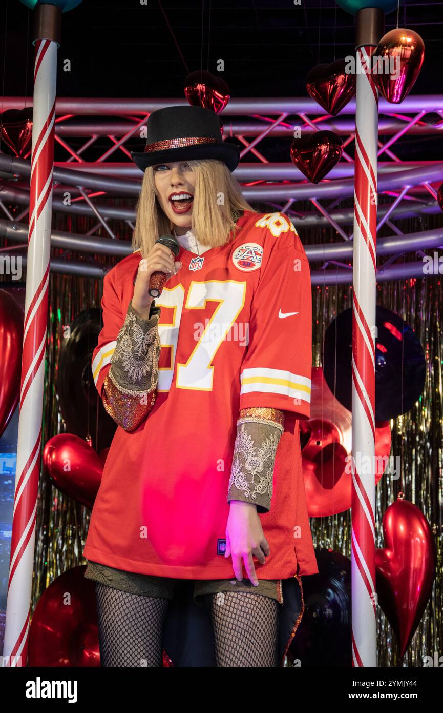 Wachskulptur von Taylor Swift in Movieland am Cliffton Hill in Niagara Falls, Ontario, Kanada Stockfoto