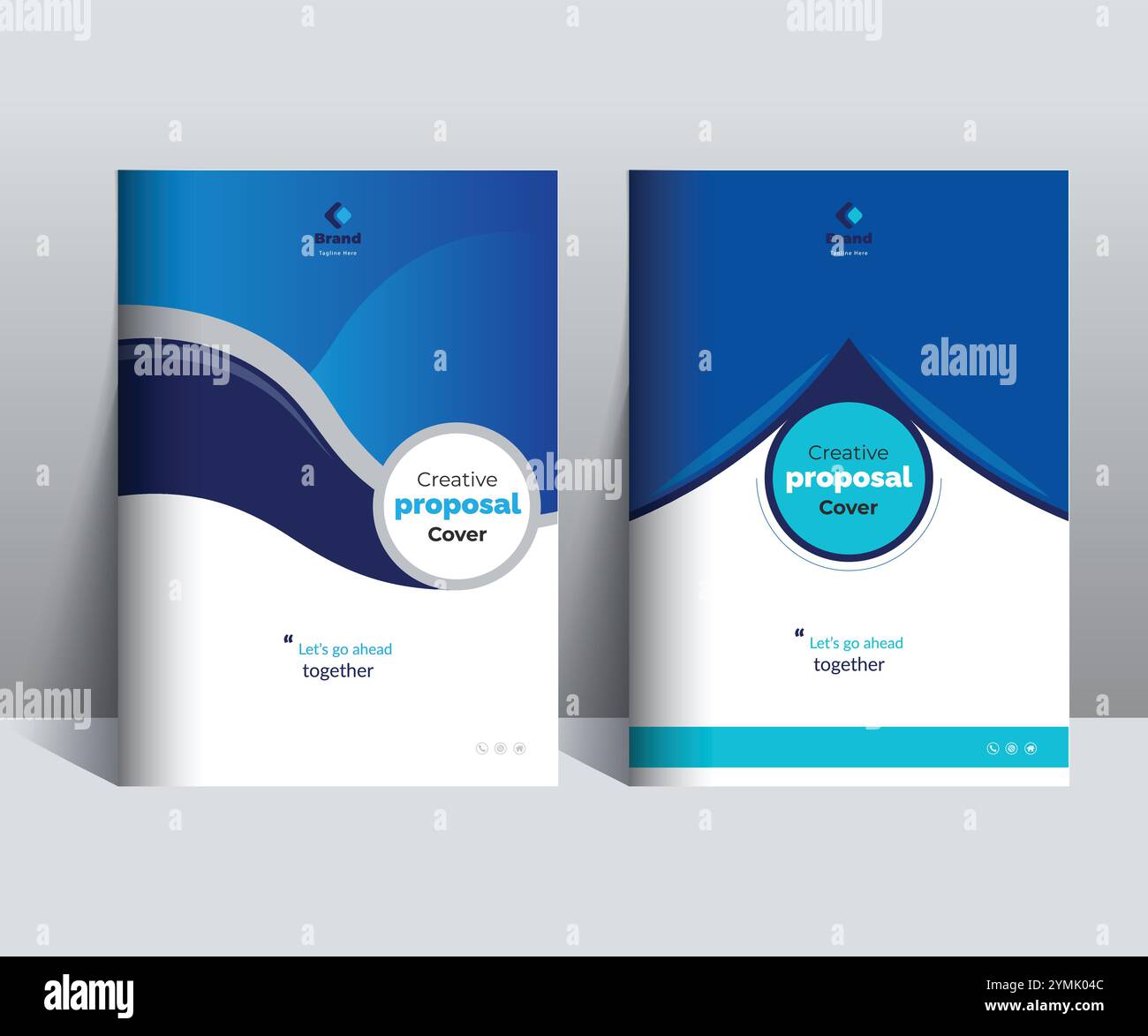 Konzepte für Corporate Business Proposal Catalog Cover Design-Vorlagen Stock Vektor