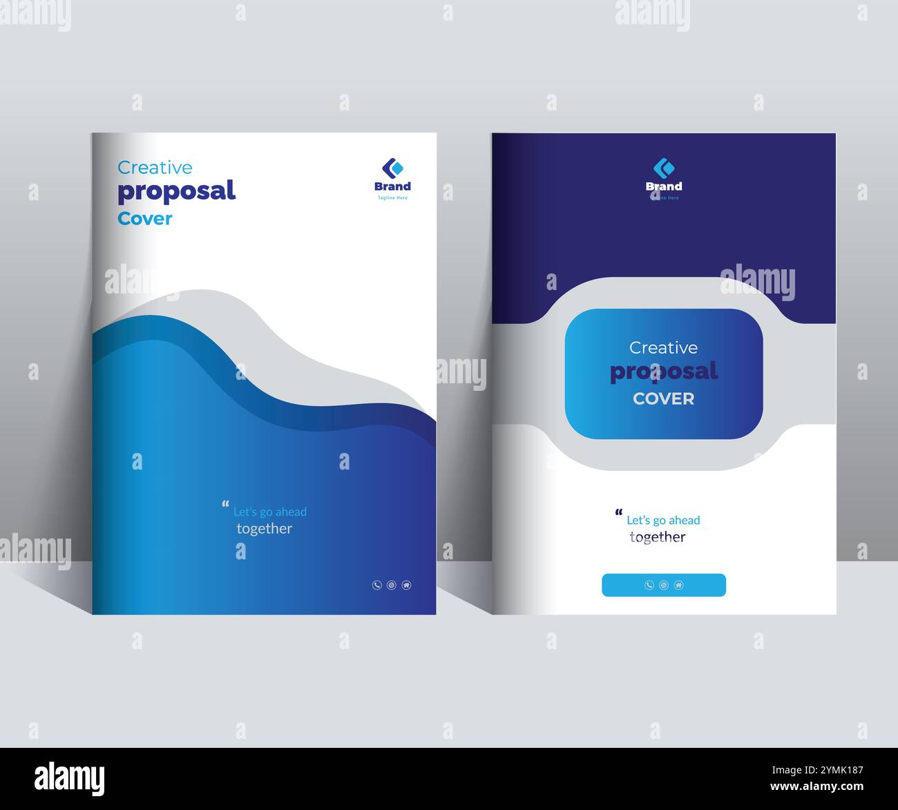 Konzepte für Corporate Business Proposal Catalog Cover Design-Vorlagen Stock Vektor