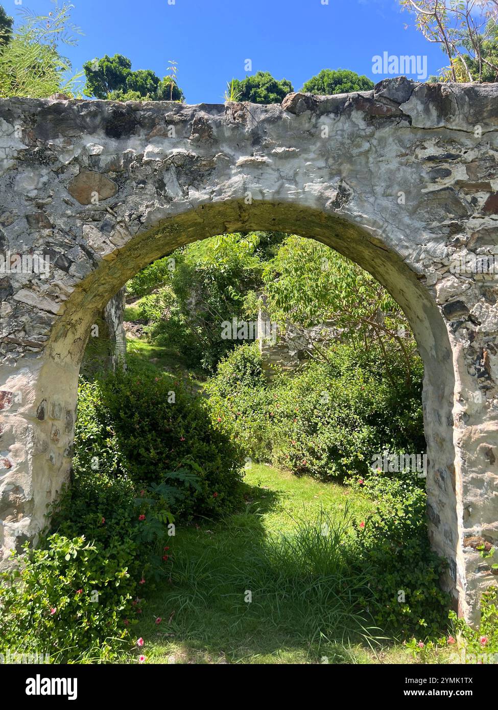 Blick auf USVI, Kingshill - Smartphone-aufgenommenes Stockfoto