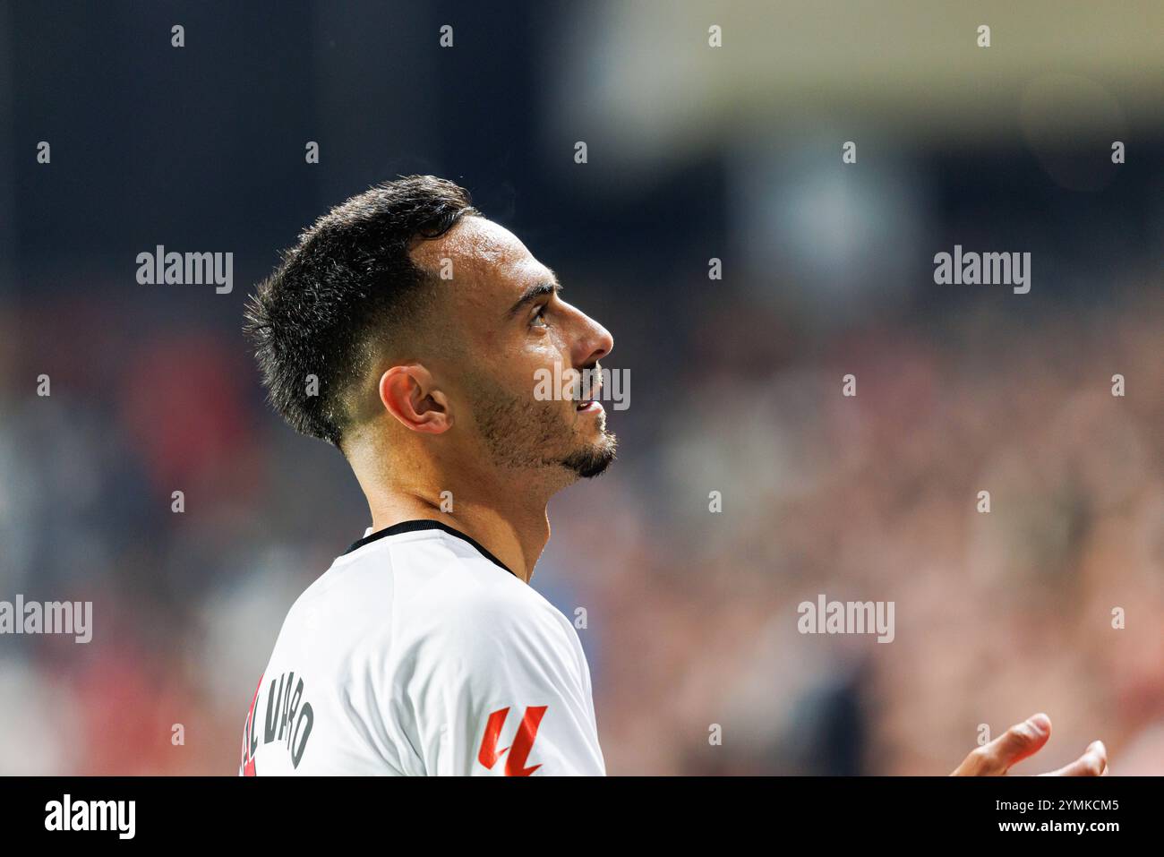 Alvaro Garcia (Rayo Vallecano) wurde während des LaLiga EA SPORTSPIELS zwischen den Teams von Rayo Vallecano und UD Las Palmas im Estadio de Vallecas gesehen. Endergebnis: Rayo Vallecano 1:3 UD Las Palmas Stockfoto