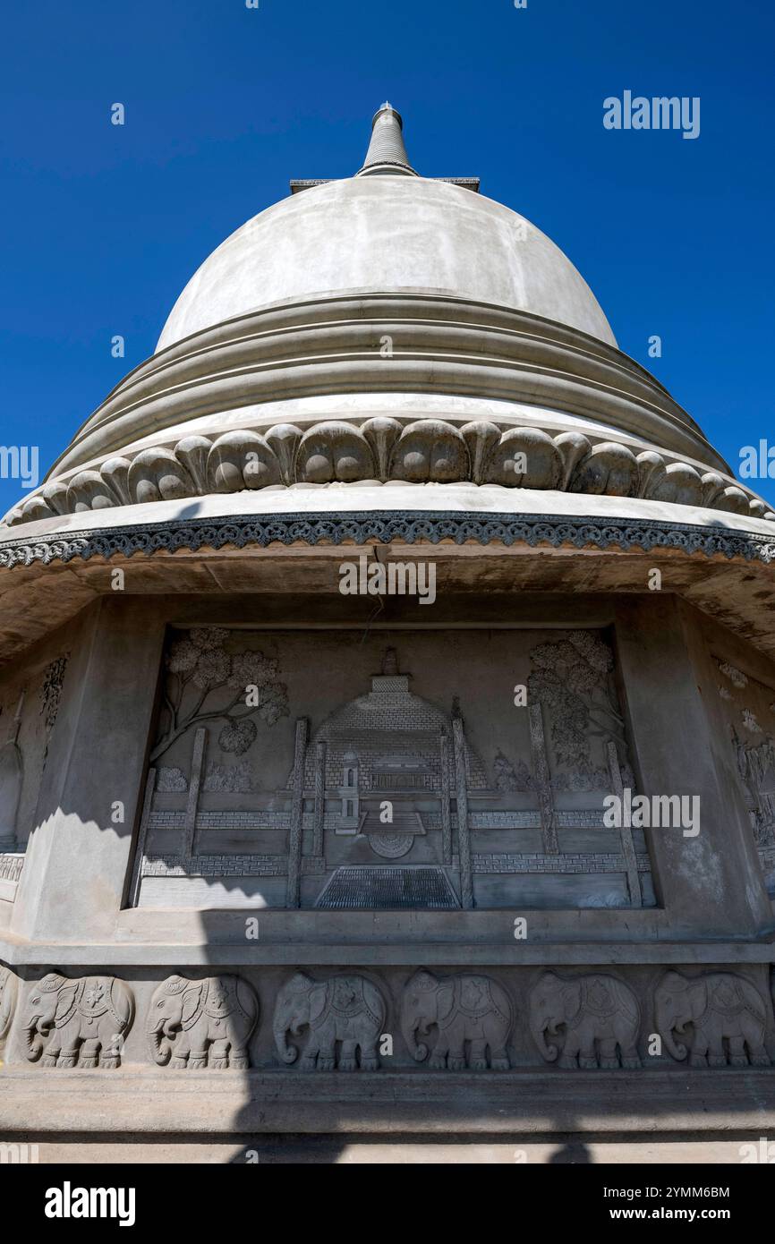 Sri Lanka, Südprovinz, Süd, Süd, Süd, Matara, Ville, Staadt, Stadt, Tempel Bouddhiste, buddhistischer Tempel, buddhistischer Tempel, Bouddha Stockfoto