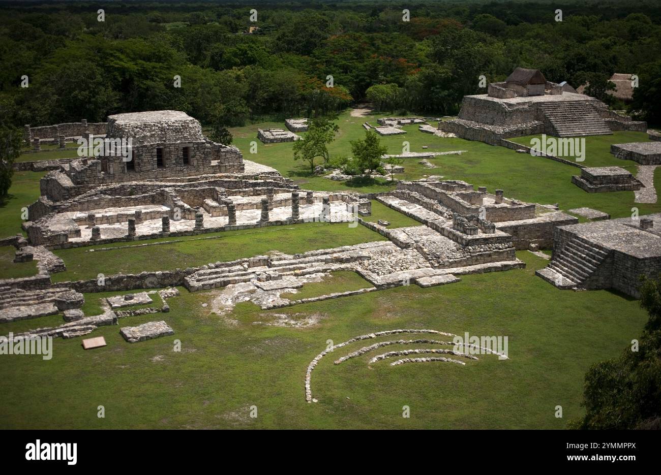 Maya-Ruinen von Mayapan auf der mexikanischen Halbinsel Yucatan Stockfoto