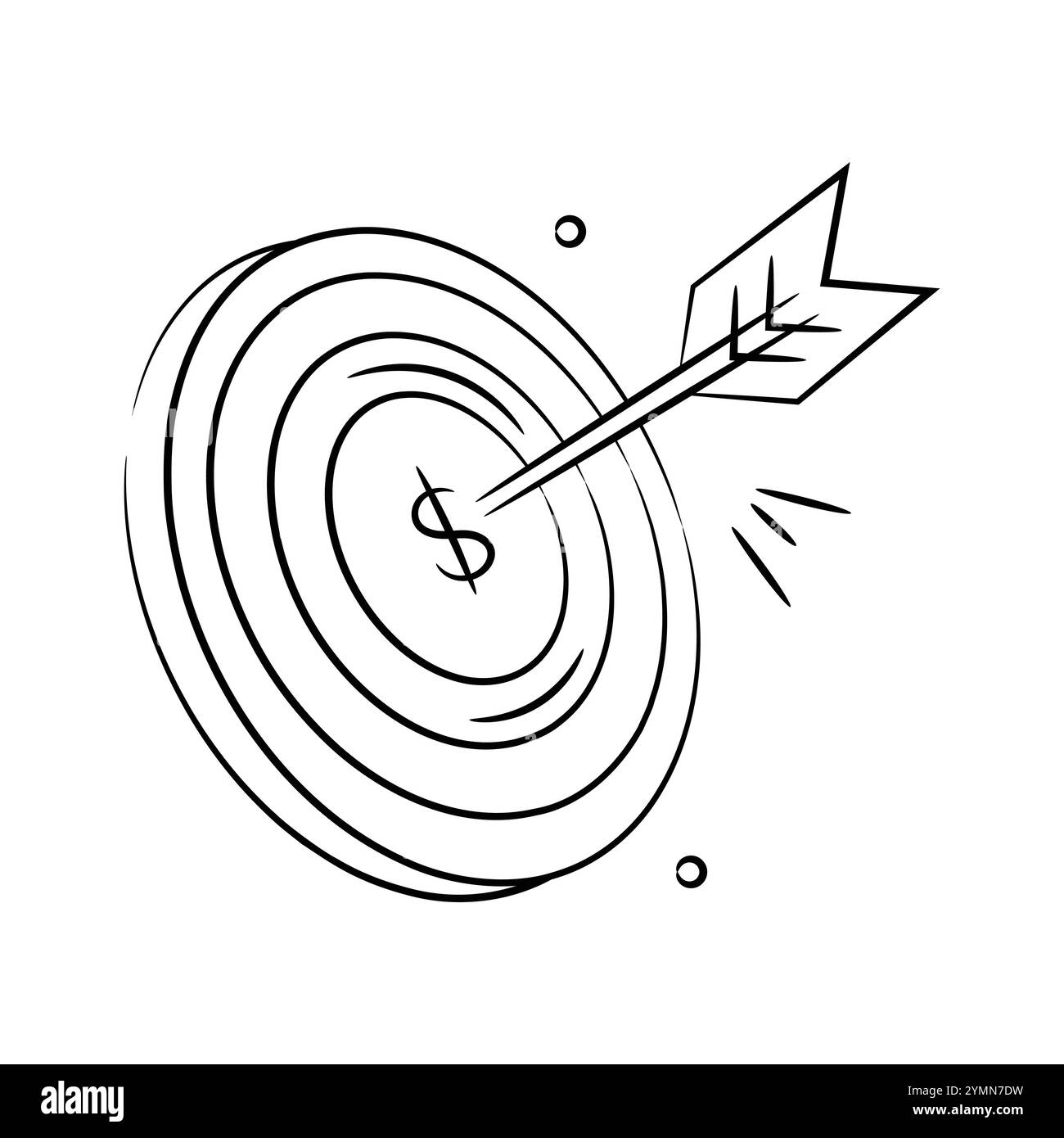 Schnappen Sie sich diesen sorgfältig gestalteten Vektor des Geschäftsziels im trendigen Design mit finanzorientiertem Fokus Stock Vektor