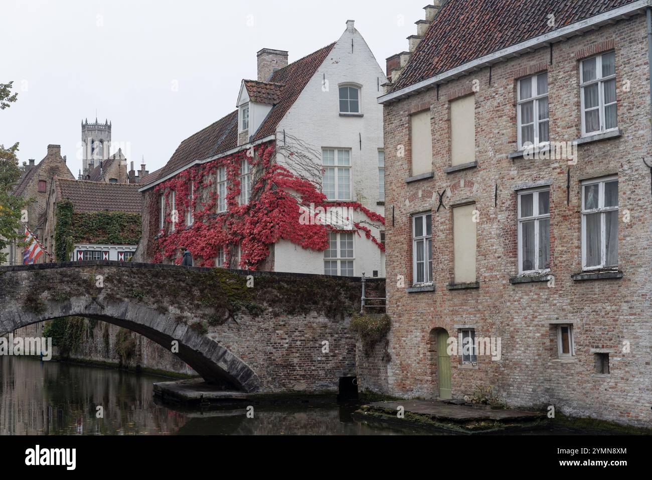 Foto der Altstadt von brügge, Belgien. Aufgenommen am 9. oktober 2024. Stockfoto