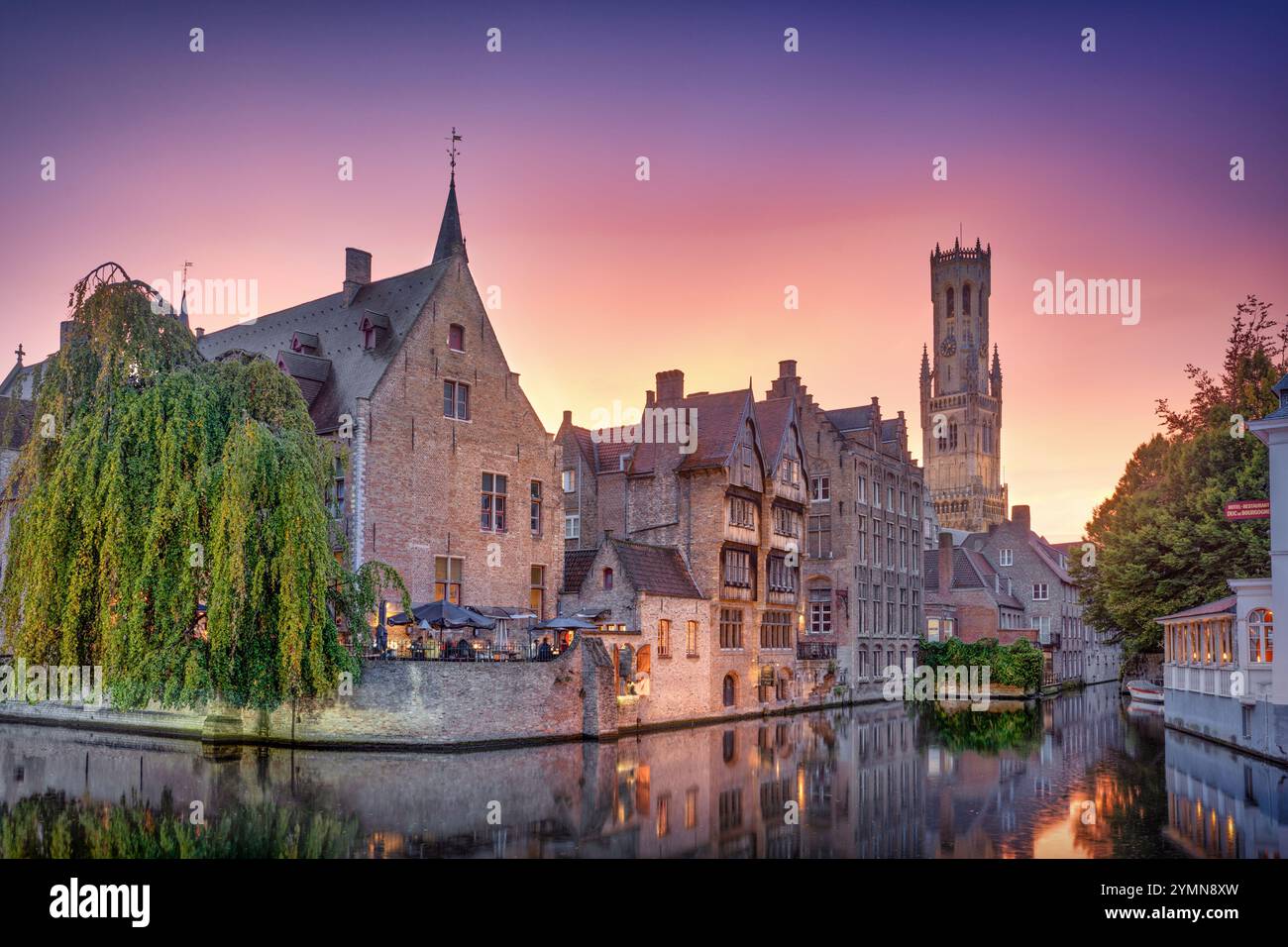 Foto der Altstadt von brügge, Belgien. Aufgenommen am 9. oktober 2024. Stockfoto