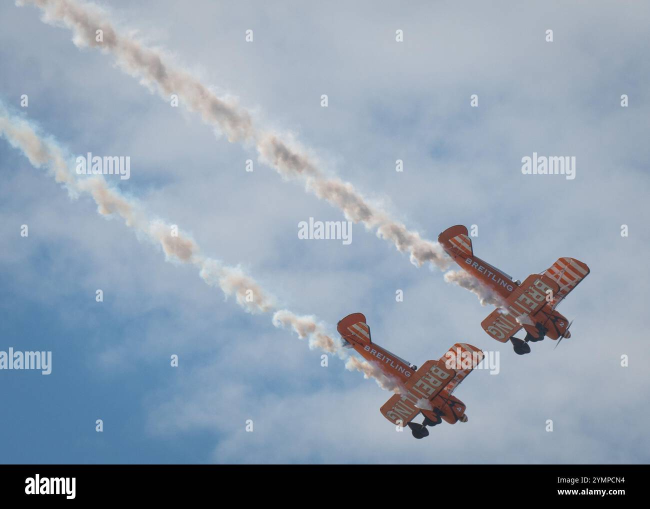 Breitling Wing Walkers tritt in Blackpool auf Stockfoto